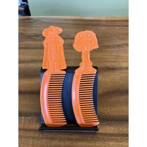 1980's ORANGE HAMBURGLAR / FRY GUY COMB Lot McDonald's Plastic Vintage